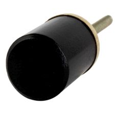 Black Round Stone Dresser Knobs
